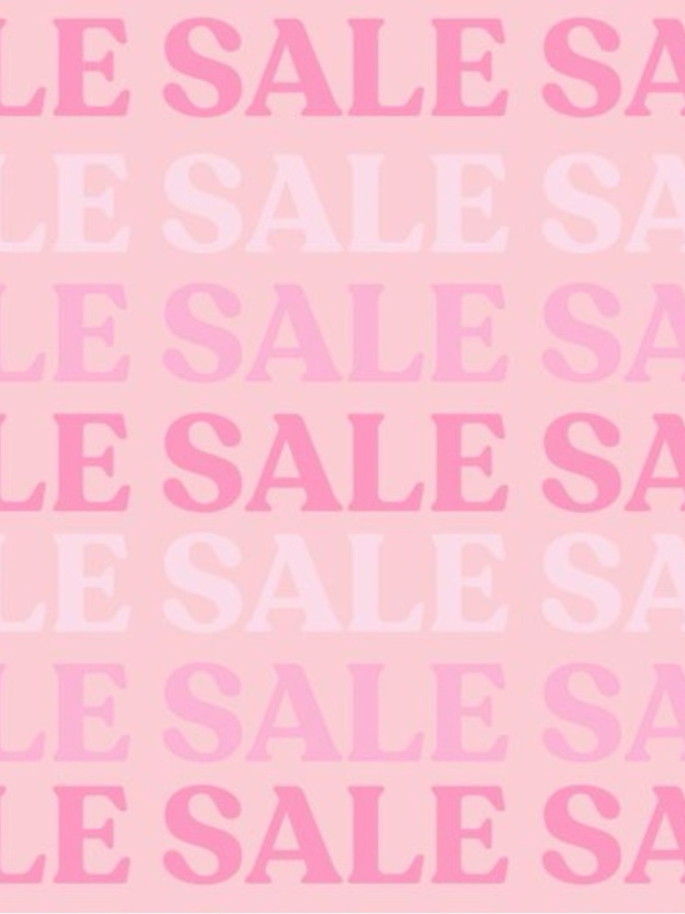 Bold Pink "SALE" Graphic Print